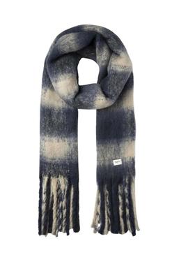 Cachecol Pepe Jeans Fabiola xadrez azul para mulher