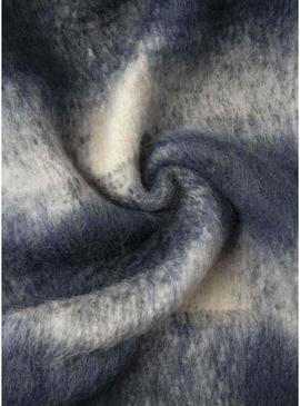 Cachecol Pepe Jeans Fabiola xadrez azul para mulher