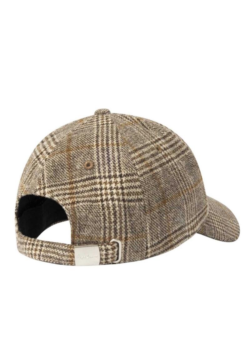 Boné Pepe Jeans Fernand xadrez para mulher.