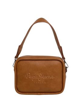 Bolsa Pepe Jeans Bassy camel para mulher