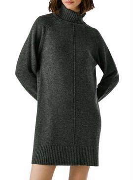 Vestido Pepe Jeans Carola de malha cinza para mulher