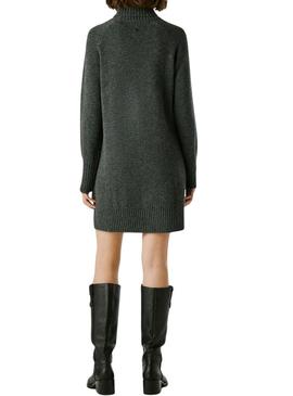 Vestido Pepe Jeans Carola de malha cinza para mulher