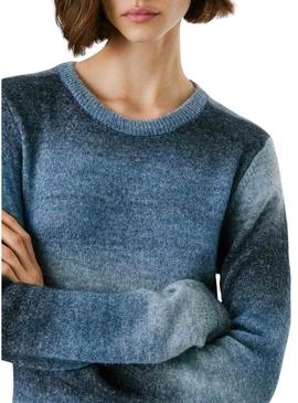 Vestido Pepe Jeans Colombe longo listrado para mulher.