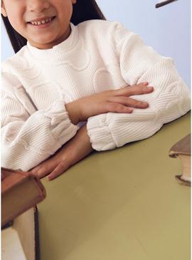 Fato de treino Mayoral acolchoado bege para menina