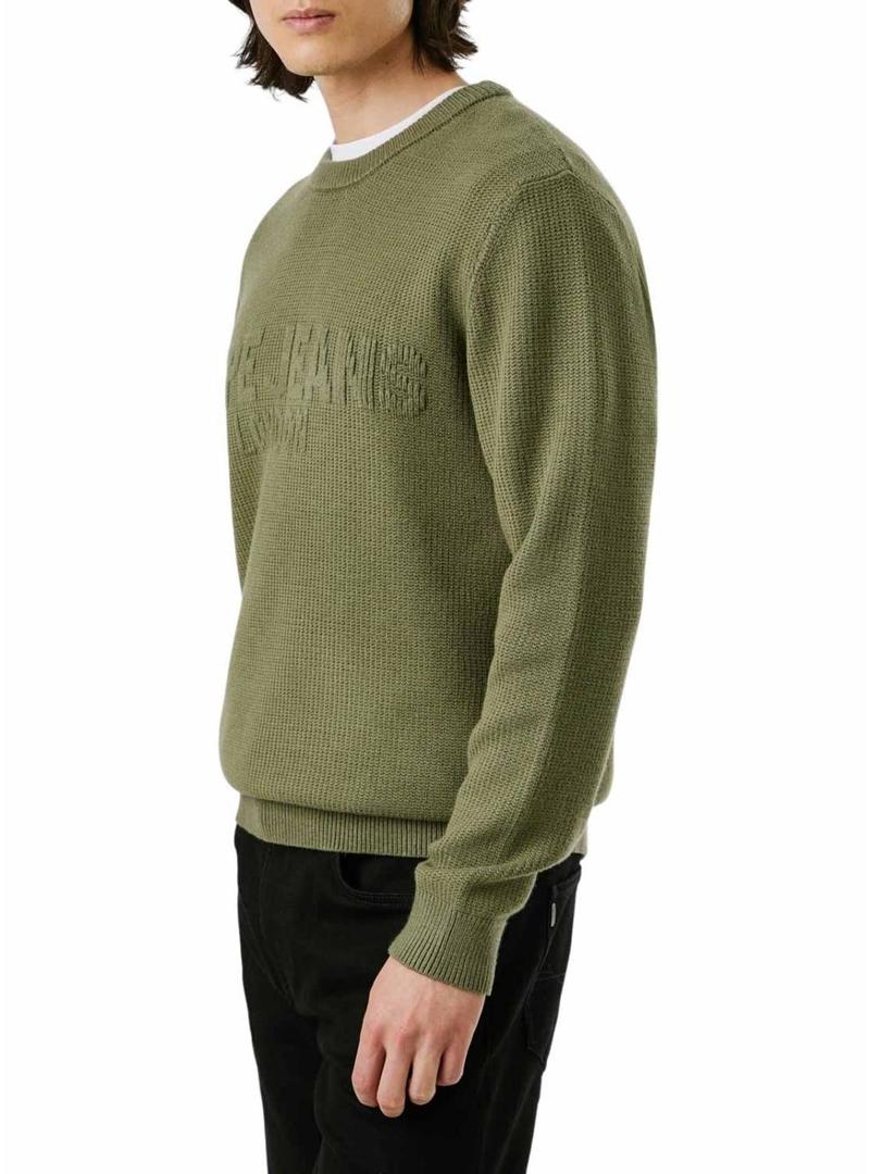 Camisola Pepe Jeans Phineas verde para homem.