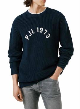 Camisa Pepe Jeans Powel azul marino para homem.