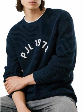 Camisa Pepe Jeans Powel azul marino para homem.