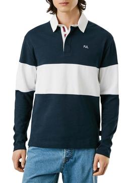 Polo Pepe Jeans Ralf Rugby bicolor para homem