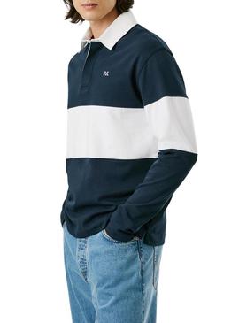 Polo Pepe Jeans Ralf Rugby bicolor para homem