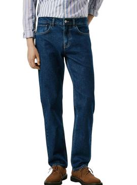 Calça jeans Pepe Jeans Cash reta azul para homem.
