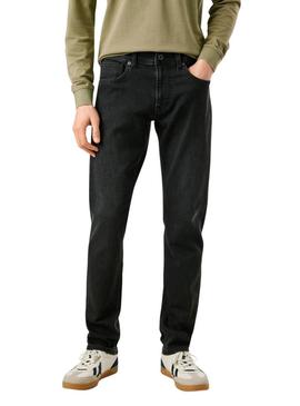 Calça jeans Pepe Jeans Track slim preta para homem