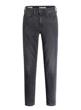 Calça de ganga Levis 721 Skinny High Rise preta para mulher