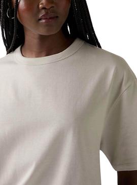 Camiseta Levis Tabor cinza para mulher