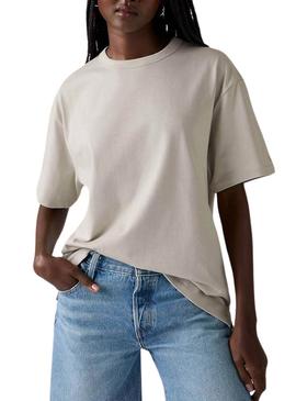 Camiseta Levis Tabor cinza para mulher