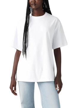 Camiseta Levis Tabor branca para mulher.