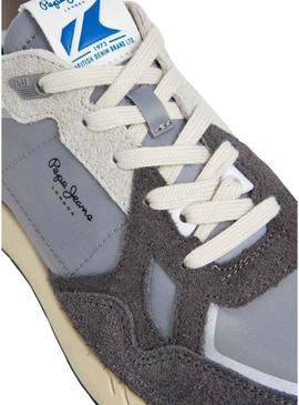 Sapatilhas Pepe Jeans Marlon Vibe cinza para homem.