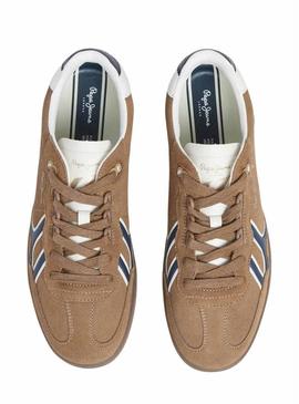 Sapatos Pepe Jeans Ball Mix camel para homem.