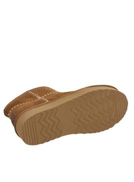 Botins Pepe Jeans Dissy Etnic com plataforma camel para mulher.