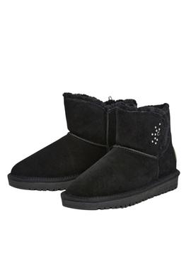 Botas Pepe Jeans Diss Urban de camurça com tachas pretas para mulher.