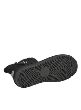 Botas Pepe Jeans Diss Urban de camurça com tachas pretas para mulher.