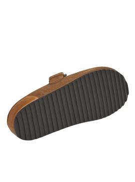 Tamancos Pepe Jeans Corby de camurça em camelo para mulher