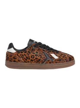 Sapatilhas Pepe Jeans Ball Print leopardo para mulher.