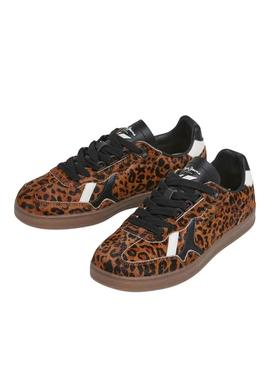 Sapatilhas Pepe Jeans Ball Print leopardo para mulher.