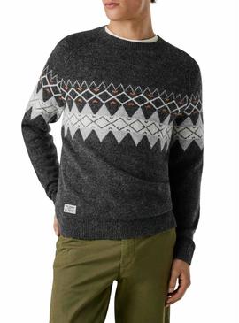 Camisola Pepe Jeans Presley gregas cinza para homem.