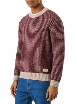 Camisola Pepe Jeans Pacey de riscas para homem.