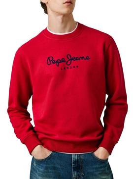 Moletom Pepe Jeans Macbeth com logo redondo vermelho para homem