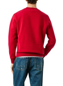Moletom Pepe Jeans Macbeth com logo redondo vermelho para homem