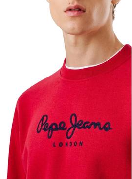 Moletom Pepe Jeans Macbeth com logo redondo vermelho para homem