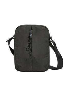 Bolsa Pepe Jeans Wayne reporter com logotipo cinza para homem
