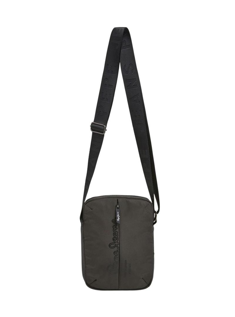 Bolsa Pepe Jeans Wayne reporter com logotipo cinza para homem