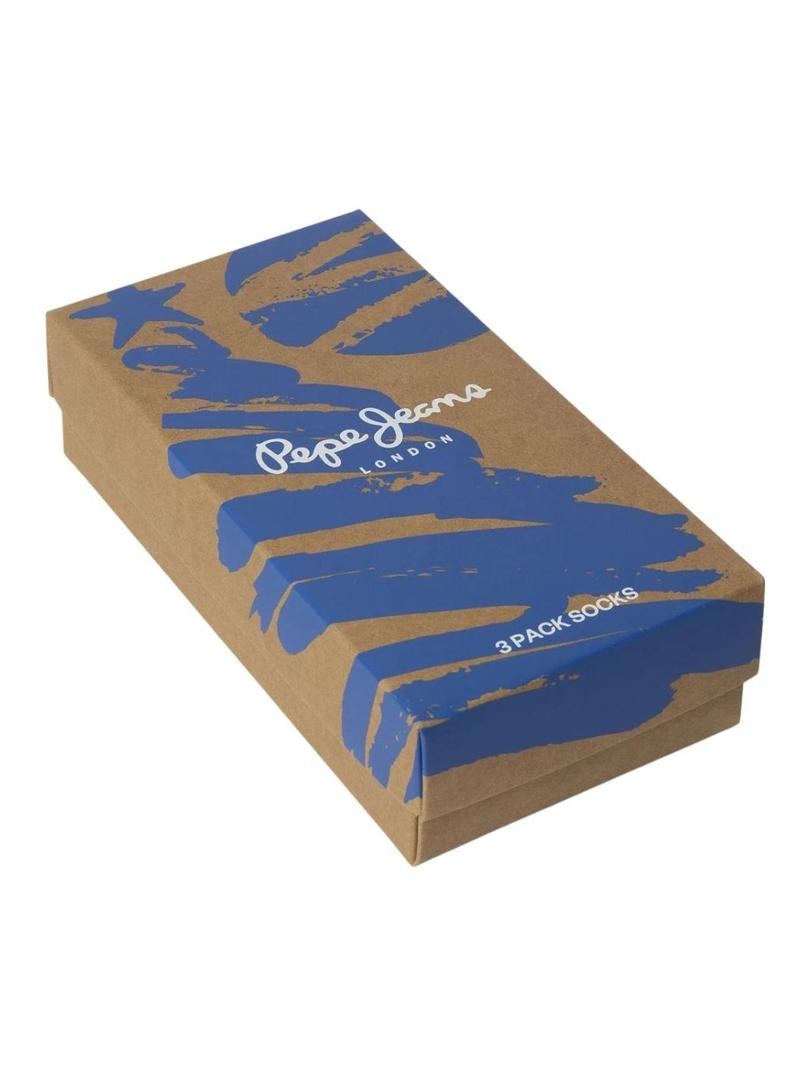 Pack 3 Pares de Meias Pepe Jeans Star Geo para homem.