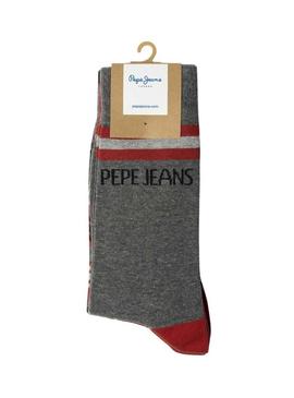 Pack 3 Pares de Meias Pepe Jeans Star Geo para homem.