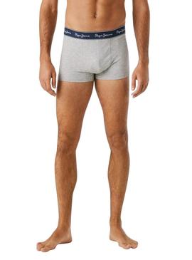 Conjunto de 3 cuecas Pepe Jeans Logo para homem.