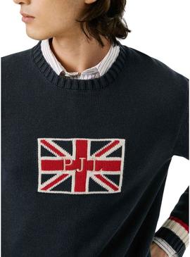 Camisola Pepe Jeans Patrick marinho para homem.