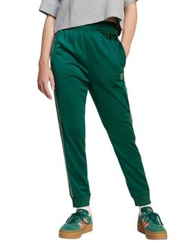 Calça Adidas Adicolor SST verde para menina e menino
