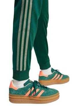 Calça Adidas Adicolor SST verde para menina e menino
