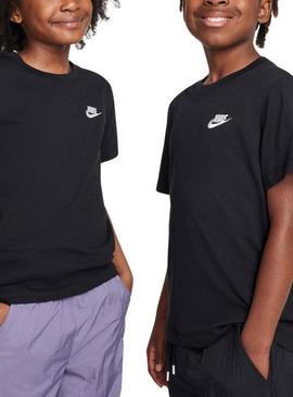 FZ5177-010 K Nsw Tee Emb Futura Lbr Big Kids'