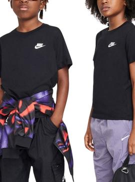 FZ5177-010 K Nsw Tee Emb Futura Lbr Big Kids'