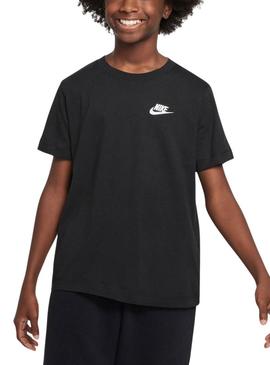 FZ5177-010 K Nsw Tee Emb Futura Lbr Big Kids'