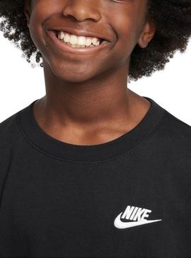 FZ5177-010 K Nsw Tee Emb Futura Lbr Big Kids'