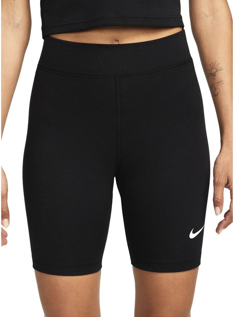 Calças curtas Nike Sportswear Classic Biker Pretas para Mulher.