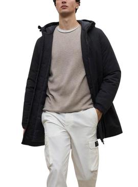 Casaco Ecoalf Pasu preto para homem