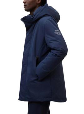 Casaco Ecoalf Parko marinho para homens.
