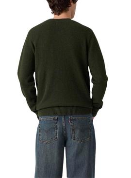 Camisa original de mangas largas verde Levis Housemark para homem.