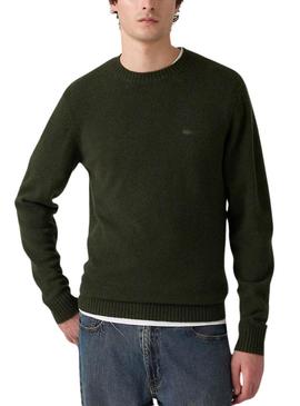 Camisa original de mangas largas verde Levis Housemark para homem.