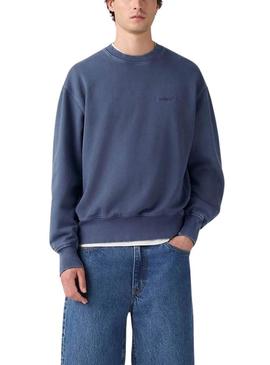 Moletom Levi's Authentic azul para homens.